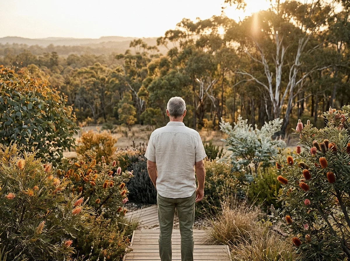 Active man outdoors in Australia - men's daily wellness routine over 50